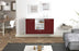 Sideboard Oceanside, Bordeaux Front (136x79x35cm) - Dekati GmbH