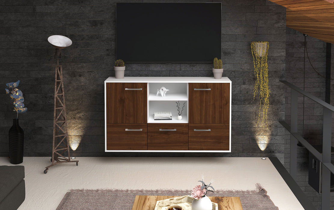 Sideboard Grand Prairie, Walnuss Front (136x79x35cm) - Dekati GmbH