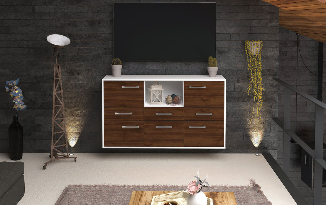 Sideboard Pomona, Walnuss Front (136x79x35cm) - Dekati GmbH