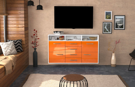 Sideboard Salem, Orange Front (136x79x35cm) - Dekati GmbH