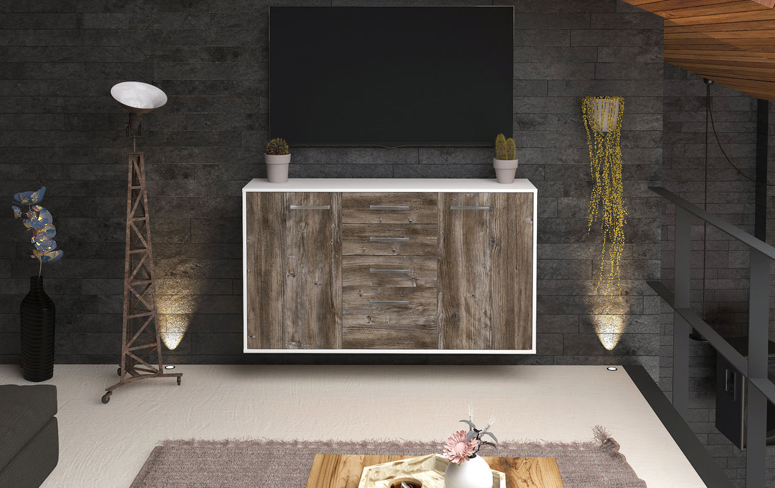 Sideboard Sioux Falls, Treibholz Front (136x79x35cm) - Dekati GmbH