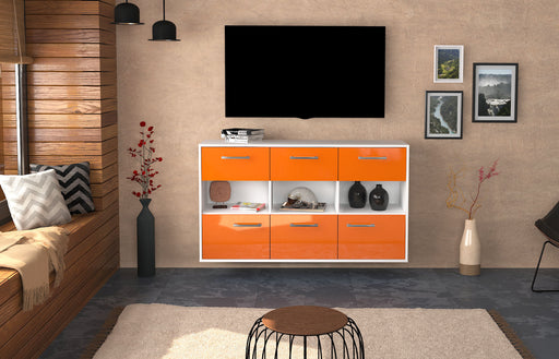 Sideboard Paterson, Orange Front (136x79x35cm) - Dekati GmbH