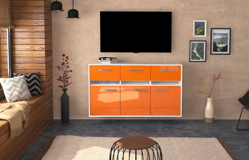 Sideboard Joliet, Orange Front (136x79x35cm) - Dekati GmbH