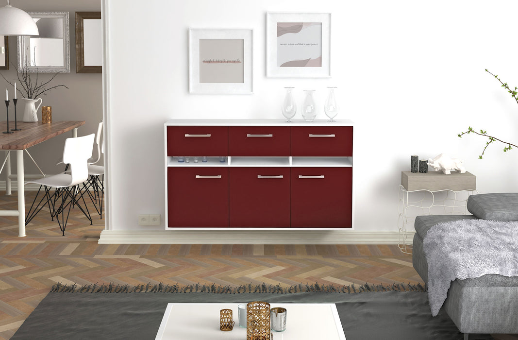 Sideboard Joliet, Bordeaux Front (136x79x35cm) - Dekati GmbH