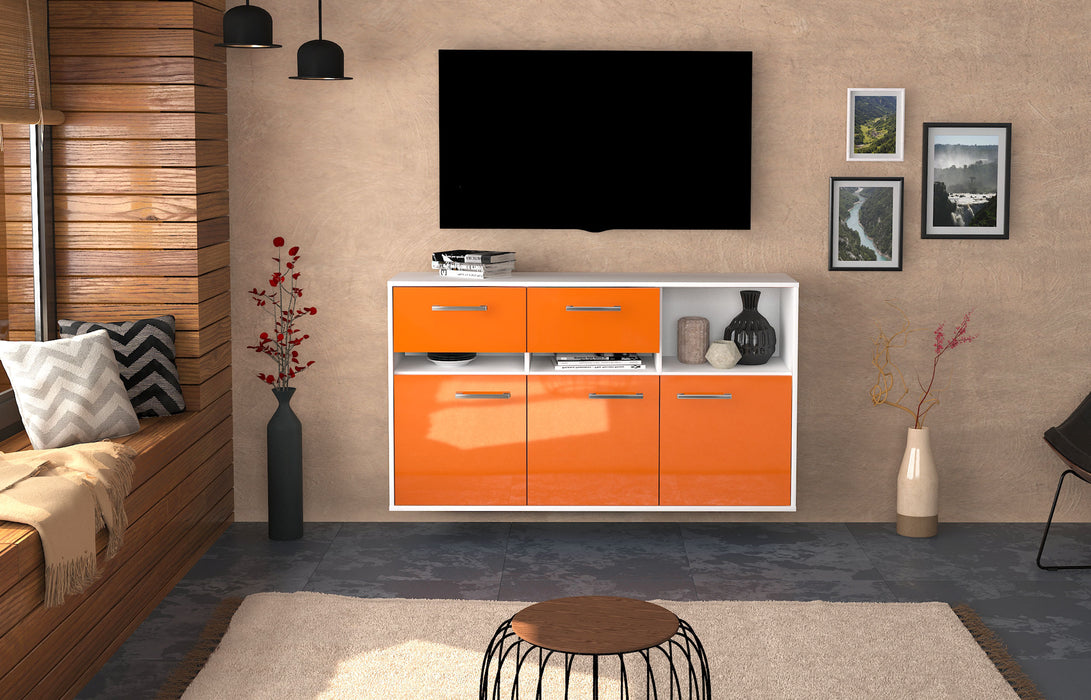 Sideboard Enterprise, Orange Front (136x79x35cm) - Dekati GmbH