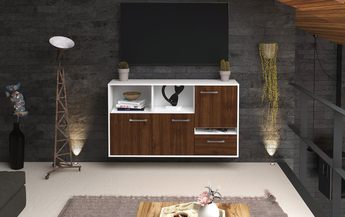 Sideboard Salinas, Walnuss Front (136x79x35cm) - Dekati GmbH