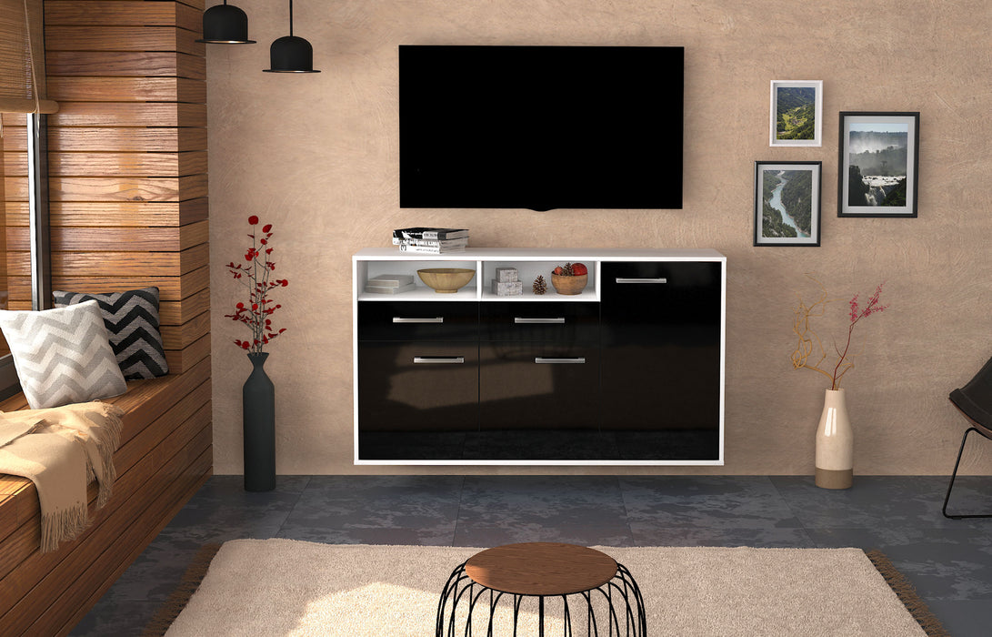 Sideboard Hollywood, Schwarz Front (136x79x35cm) - Dekati GmbH