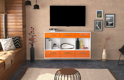 Sideboard Torrance, Orange Front (136x79x35cm) - Dekati GmbH