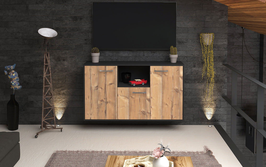 Sideboard Overland Park, Pinie Front (136x79x35cm) - Stil.Zeit Möbel GmbH