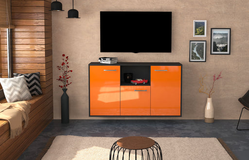 Sideboard Overland Park, Orange Front (136x79x35cm) - Stil.Zeit Möbel GmbH