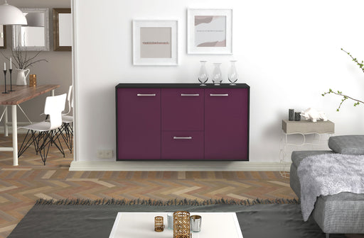 Sideboard Vancouver, Lila Front (136x79x35cm) - Stil.Zeit Möbel GmbH