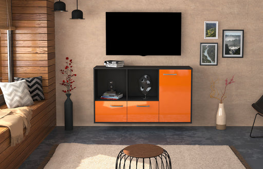 Sideboard Springfield, Orange Front (136x79x35cm) - Stil.Zeit Möbel GmbH