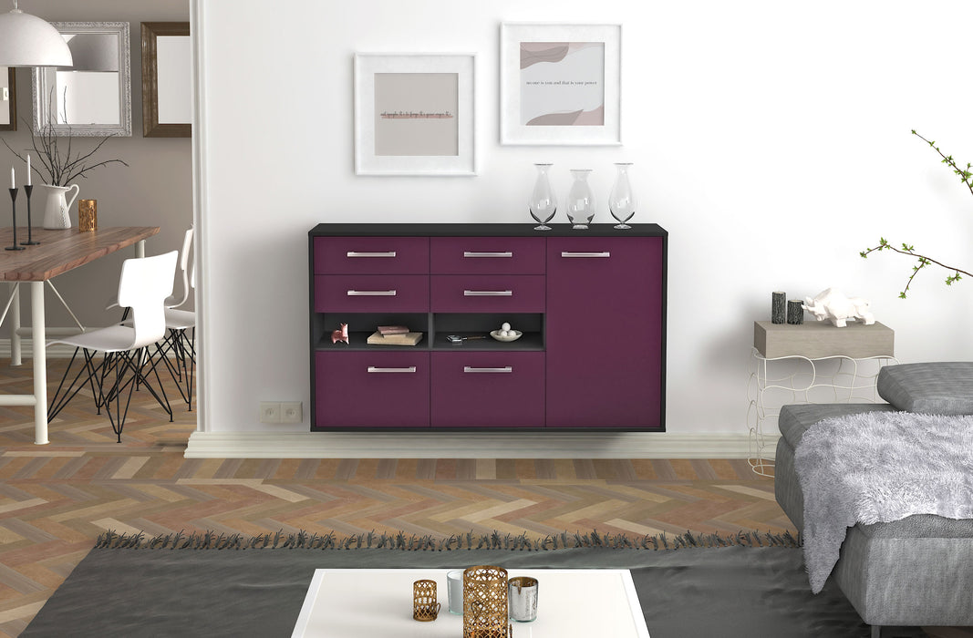 Sideboard Santa Rosa, Lila Front (136x79x35cm) - Stil.Zeit Möbel GmbH