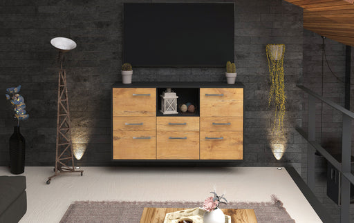 Sideboard Pomona, Eiche Front (136x79x35cm) - Stil.Zeit Möbel GmbH