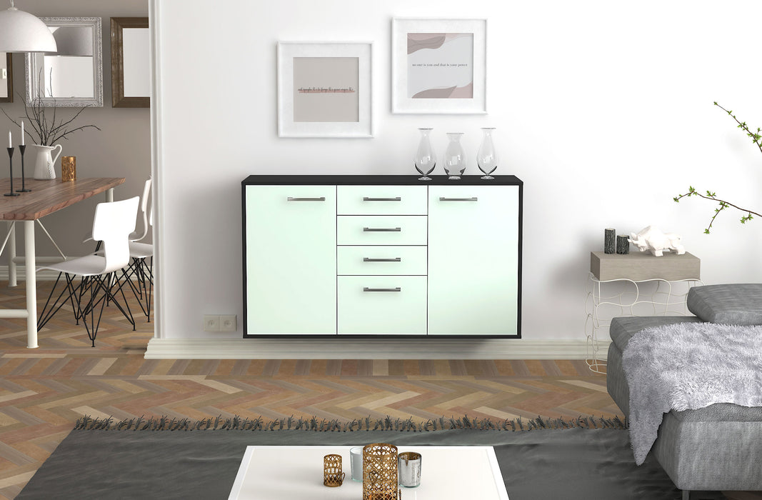 Sideboard Sioux Falls, Mint Front (136x79x35cm) - Stil.Zeit Möbel GmbH