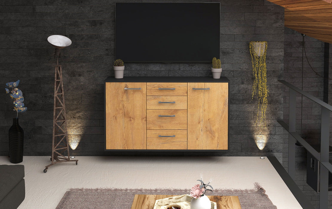 Sideboard Corona, Eiche Front (136x79x35cm) - Stil.Zeit Möbel GmbH