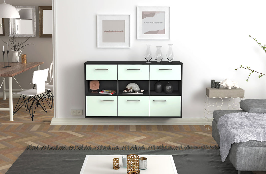 Sideboard Paterson, Mint Front (136x79x35cm) - Stil.Zeit Möbel GmbH