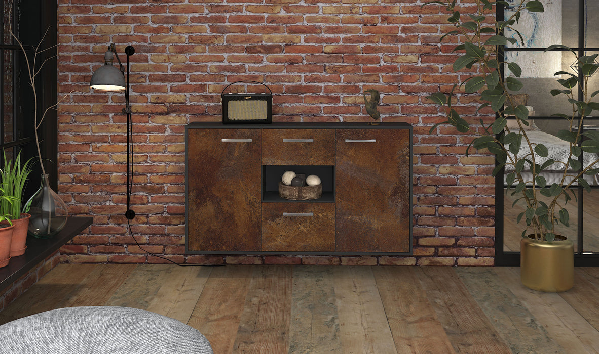 Sideboard Pasadena, Rost Front (136x79x35cm) - Stil.Zeit Möbel GmbH