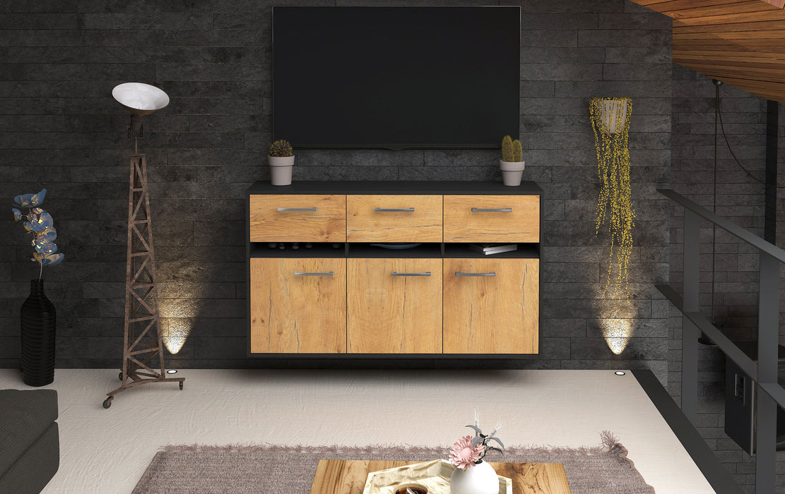 Sideboard Joliet, Eiche Front (136x79x35cm) - Stil.Zeit Möbel GmbH