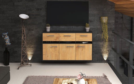 Sideboard Joliet, Eiche Front (136x79x35cm) - Stil.Zeit Möbel GmbH