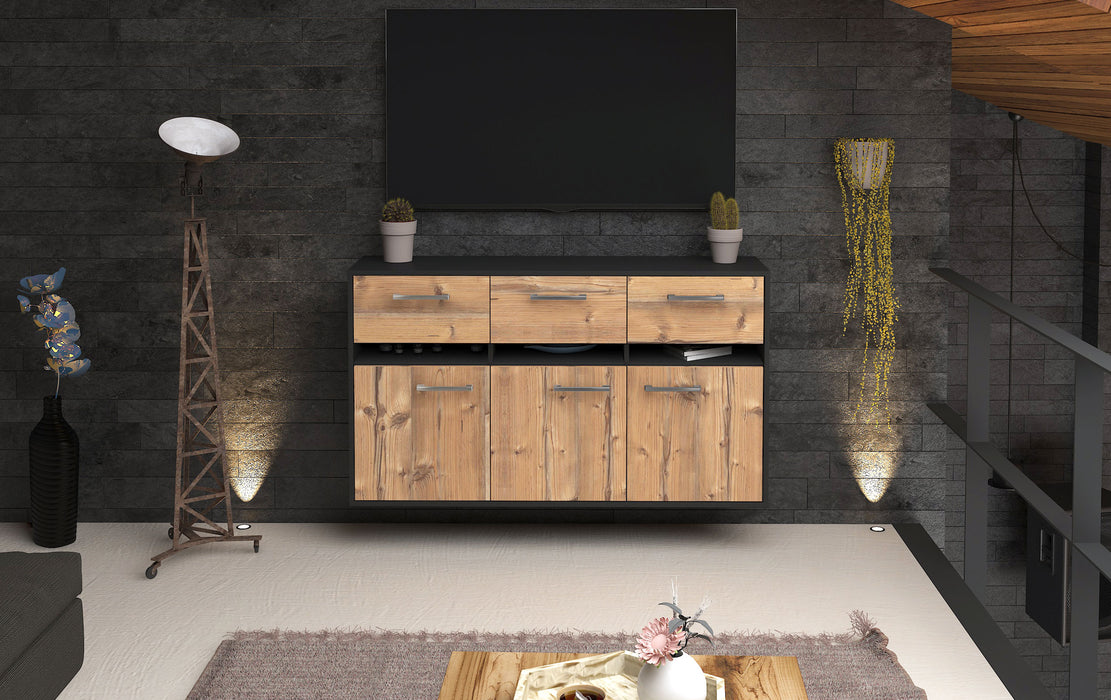 Sideboard Joliet, Pinie Front (136x79x35cm) - Stil.Zeit Möbel GmbH