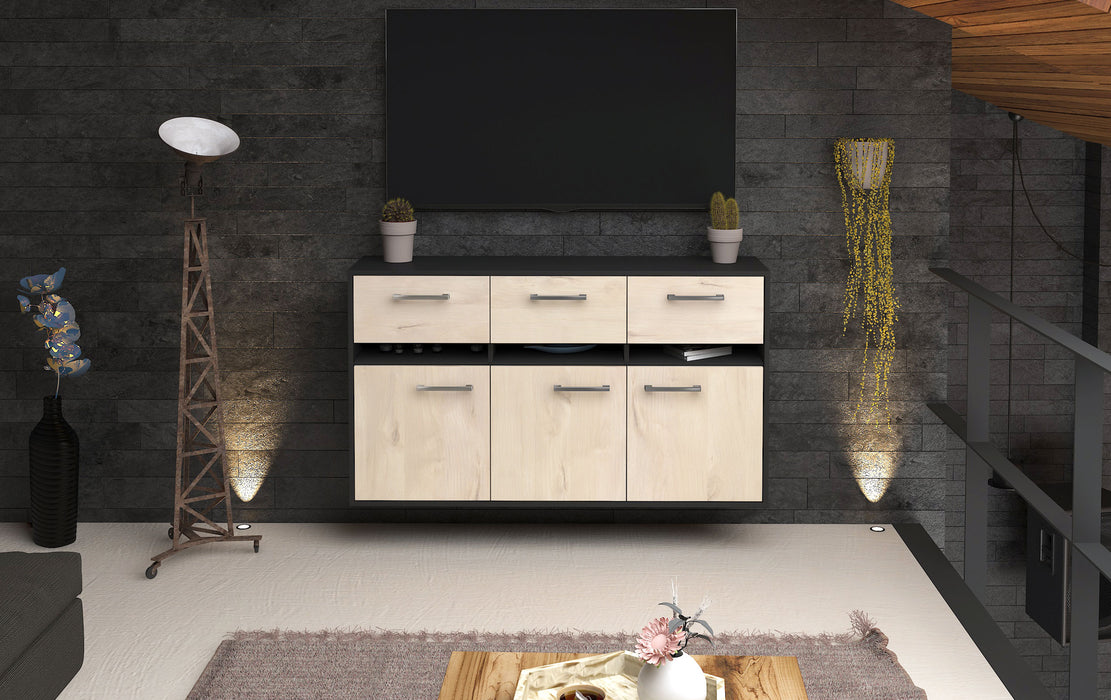 Sideboard Joliet, Zeder Front (136x79x35cm) - Stil.Zeit Möbel GmbH