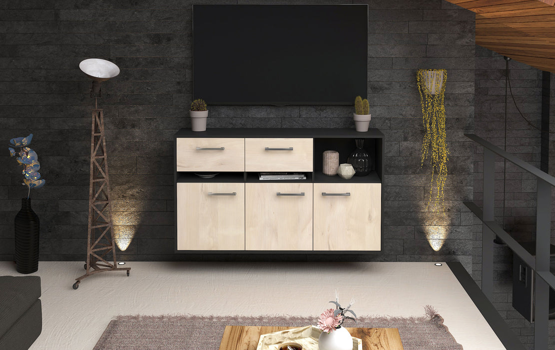 Sideboard Enterprise, Zeder Front (136x79x35cm) - Stil.Zeit Möbel GmbH