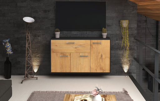 Sideboard Naperville, Eiche Front (136x79x35cm) - Stil.Zeit Möbel GmbH