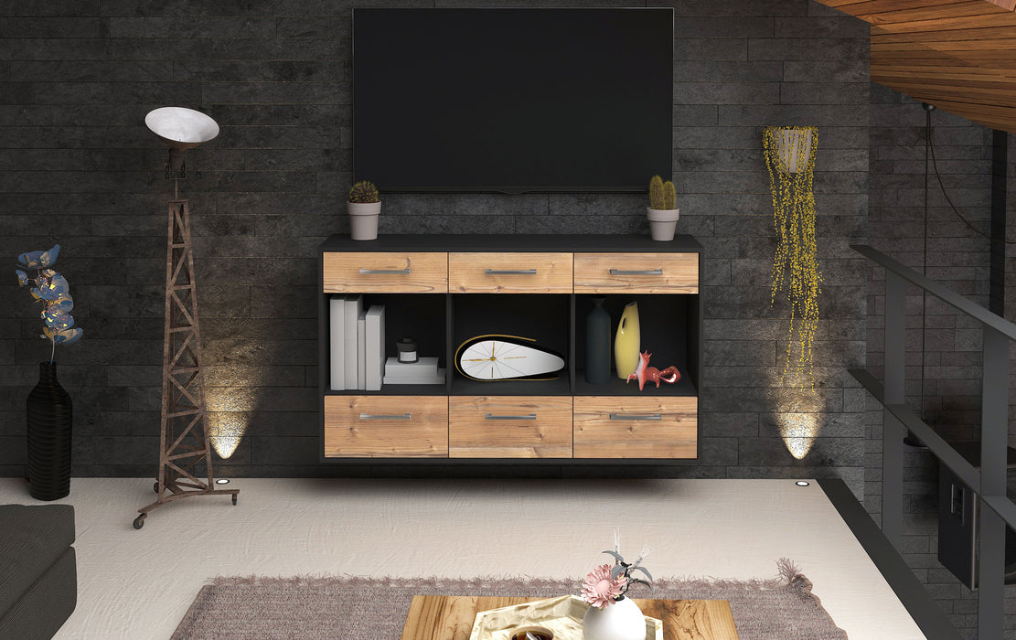 Sideboard Torrance, Pinie Front (136x79x35cm) - Stil.Zeit Möbel GmbH