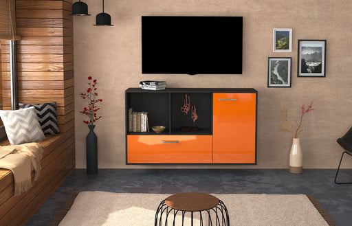 Sideboard Palmdale, Orange Front (136x79x35cm) - Stil.Zeit Möbel GmbH