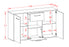 Sideboard Tallahassee, Beton Maß (136x79x35cm) - Stil.Zeit Möbel GmbH
