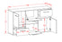 Sideboard Hayward, Zeder Maß (136x79x35cm) - Dekati GmbH