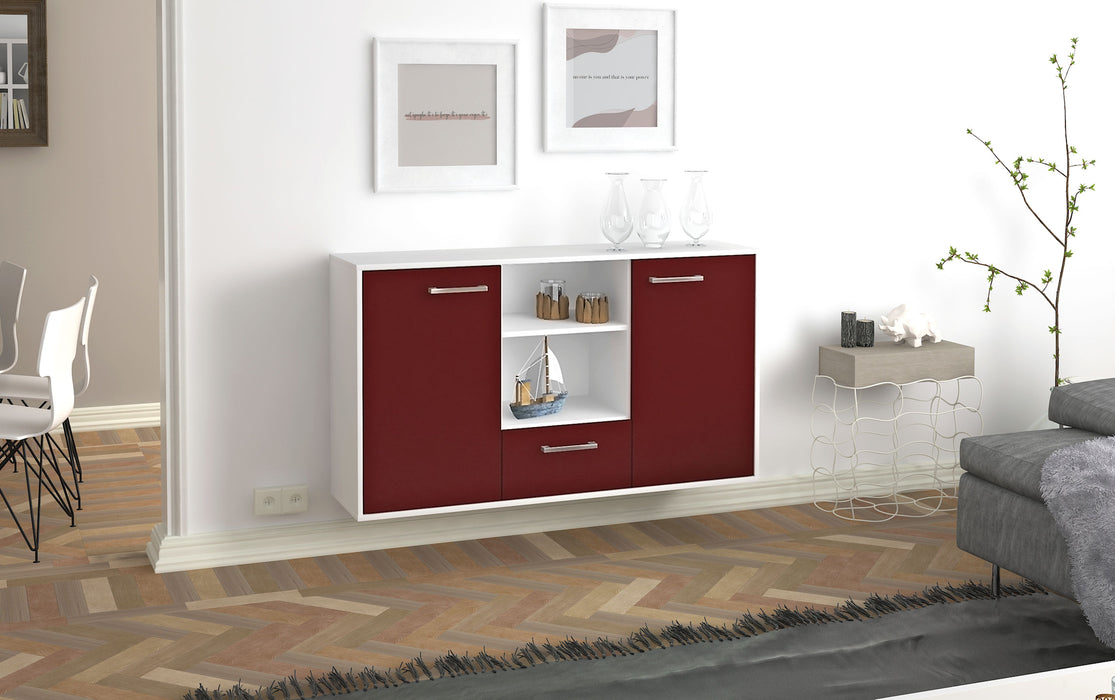 Sideboard Oceanside, Bordeaux Seite (136x79x35cm) - Dekati GmbH