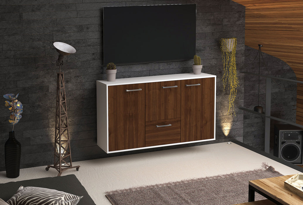 Sideboard Vancouver, Walnuss Seite (136x79x35cm) - Dekati GmbH