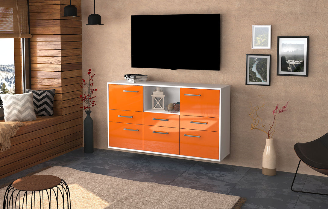 Sideboard Pomona, Orange Seite (136x79x35cm) - Dekati GmbH
