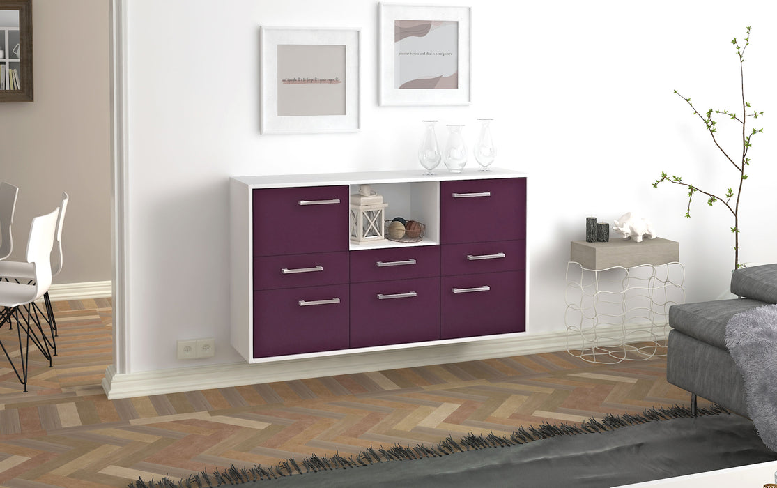 Sideboard Pomona, Lila Seite (136x79x35cm) - Dekati GmbH