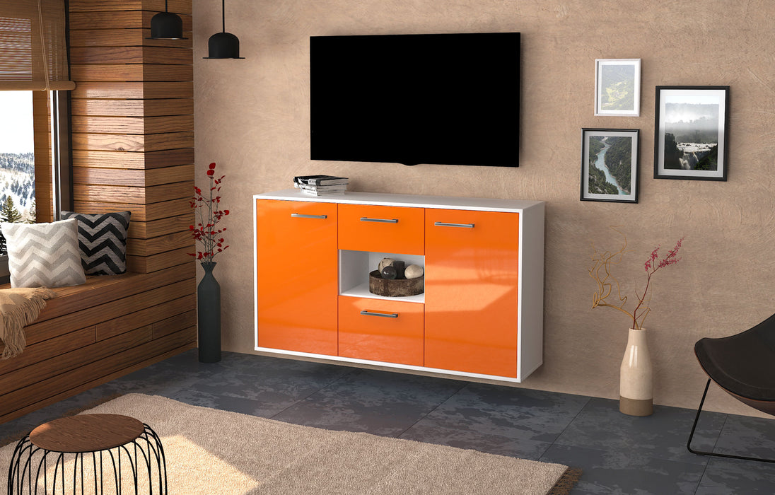 Sideboard Pasadena, Orange Seite (136x79x35cm) - Dekati GmbH