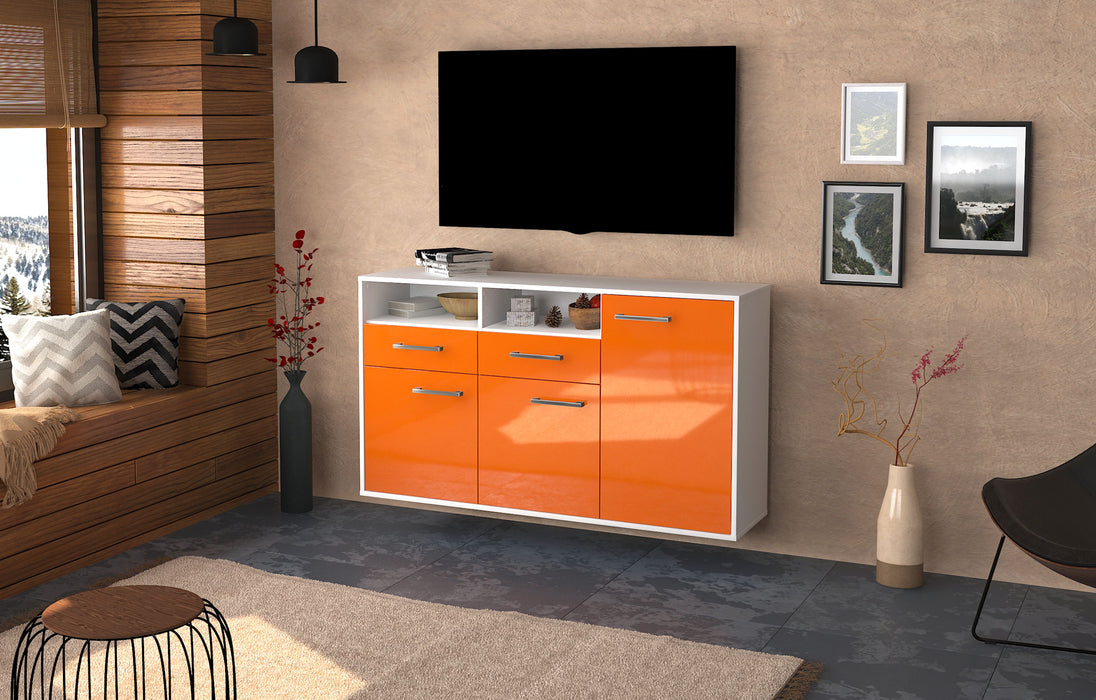Sideboard Hollywood, Orange Seite (136x79x35cm) - Dekati GmbH