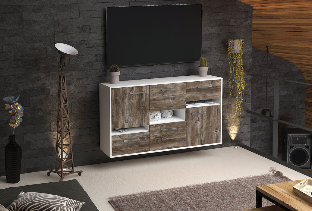 Sideboard Hayward, Treibholz Seite (136x79x35cm) - Dekati GmbH