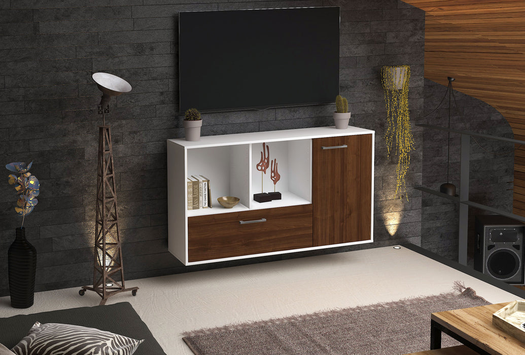 Sideboard Palmdale, Walnuss Seite (136x79x35cm) - Dekati GmbH