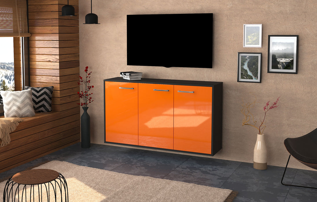 Sideboard Chattanooga, Orange Seite (136x79x35cm) - Stil.Zeit Möbel GmbH