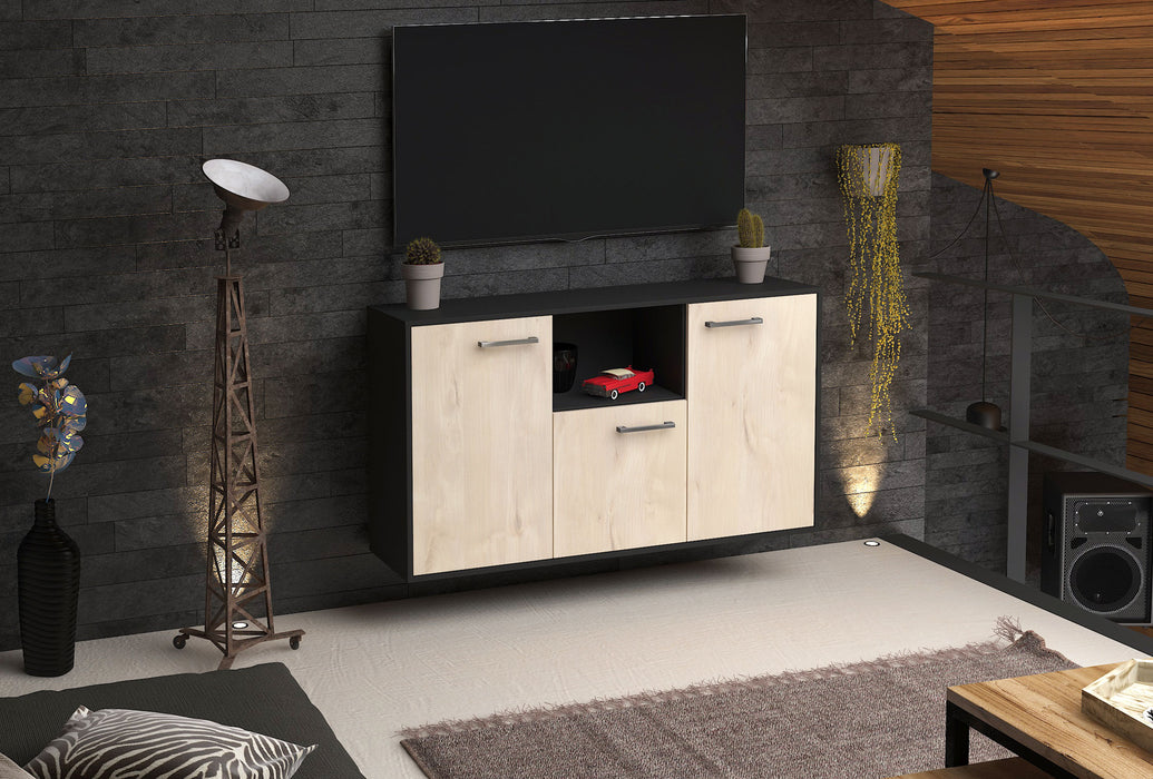 Sideboard Overland Park, Zeder Seite (136x79x35cm) - Stil.Zeit Möbel GmbH