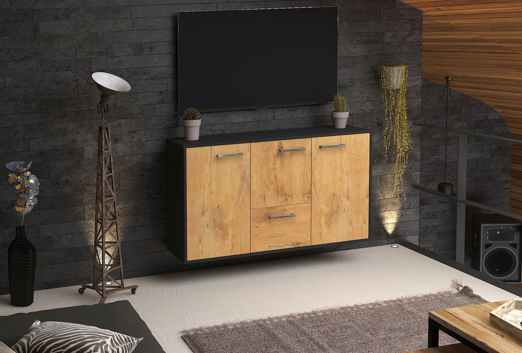 Sideboard Vancouver, Eiche Seite (136x79x35cm) - Stil.Zeit Möbel GmbH