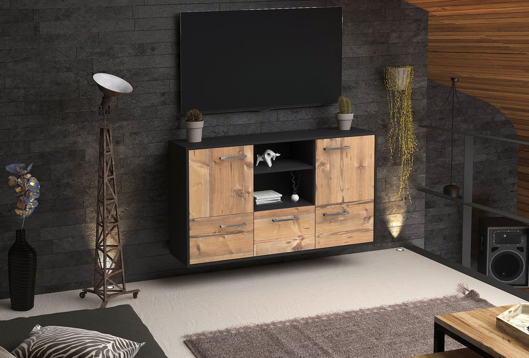 Sideboard Grand Prairie, Pinie Seite (136x79x35cm) - Stil.Zeit Möbel GmbH