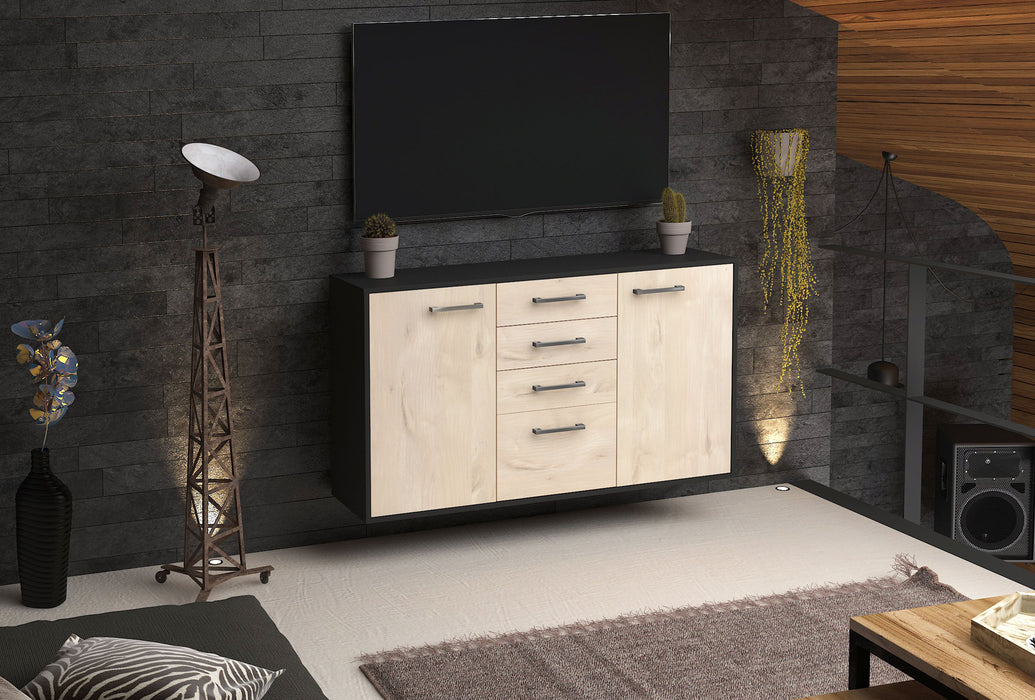 Sideboard Sioux Falls, Zeder Seite (136x79x35cm) - Stil.Zeit Möbel GmbH