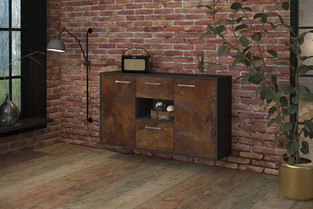 Sideboard Pasadena, Rost Seite (136x79x35cm) - Stil.Zeit Möbel GmbH