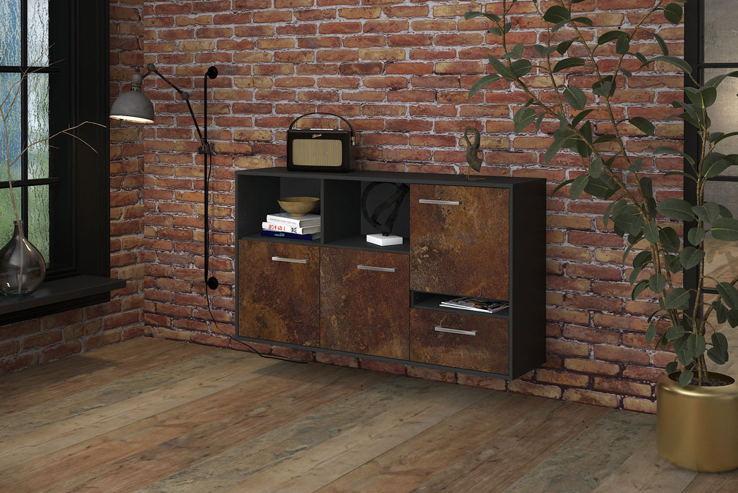 Sideboard Salinas, Rost Seite (136x79x35cm) - Stil.Zeit Möbel GmbH