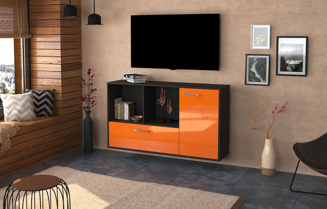 Sideboard Palmdale, Orange Seite (136x79x35cm) - Stil.Zeit Möbel GmbH