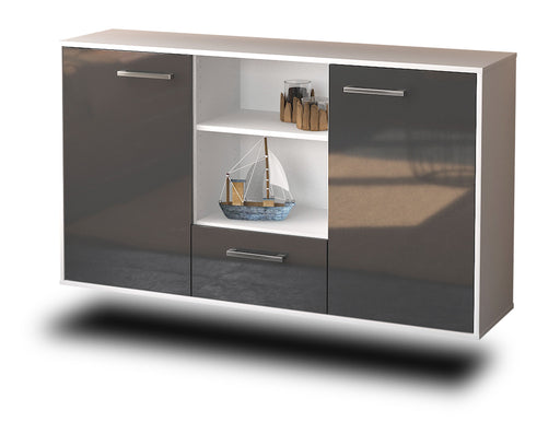 Sideboard Oceanside, Grau Studio (136x79x35cm) - Dekati GmbH