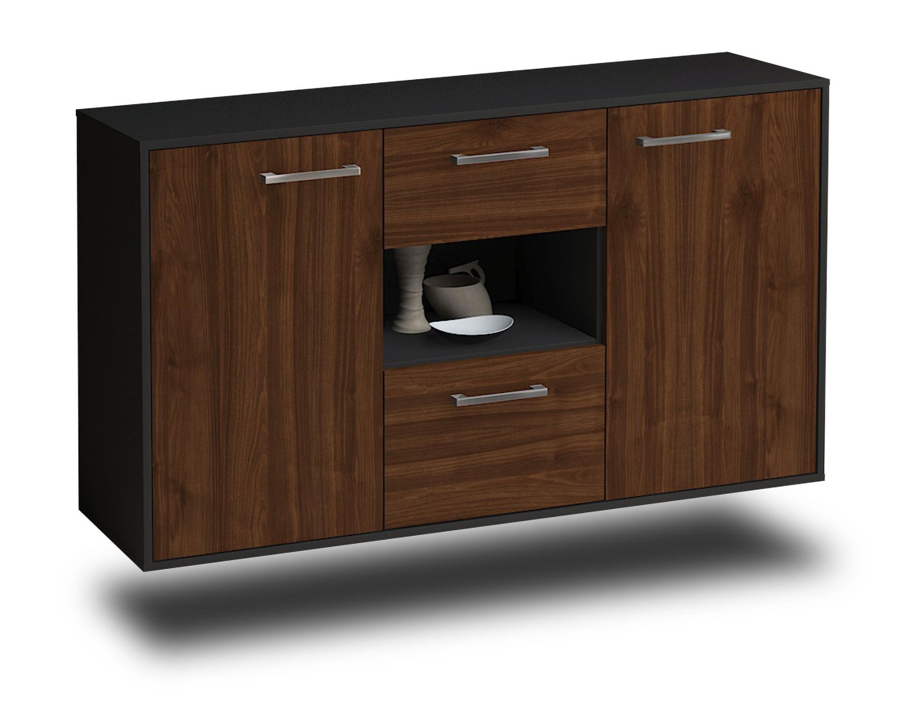 Sideboard Tallahassee, Walnuss Studio (136x79x35cm) - Stil.Zeit Möbel GmbH